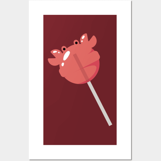 Crab lollipop Wall Art by Nikamii